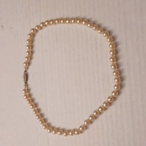 4/$40 Off-White Faux Pearl Necklace